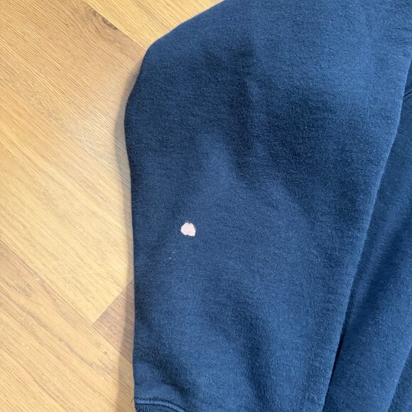 Vintage 90's Polo Ralph Lauren Navy Blue Crewneck Pullover Sweatshirt Sz Large - Picture 5 of 7